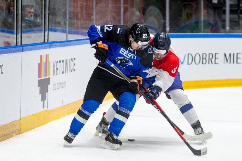 Ice Hockey. World Championship Division 1 Group B. Estonia - Serbia. 30.04.2022