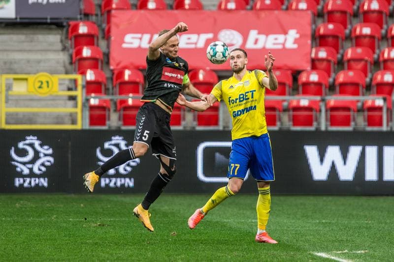 Football. Fortuna I Liga. GKS Tychy - Arka Gdynia. 01.04.2021