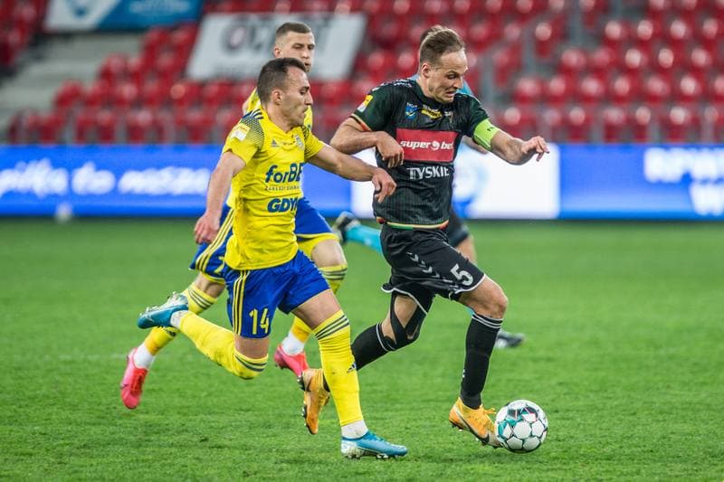 Football. Fortuna I Liga. GKS Tychy - Arka Gdynia. 01.04.2021