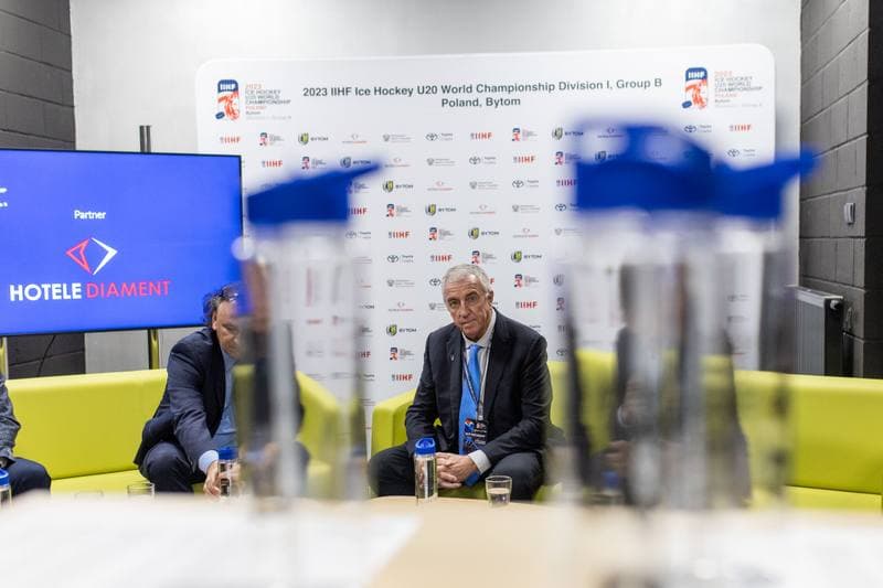 Ice Hockey. IIHF U20 World Championship Division 1B. Press Conference. 12.12.2022