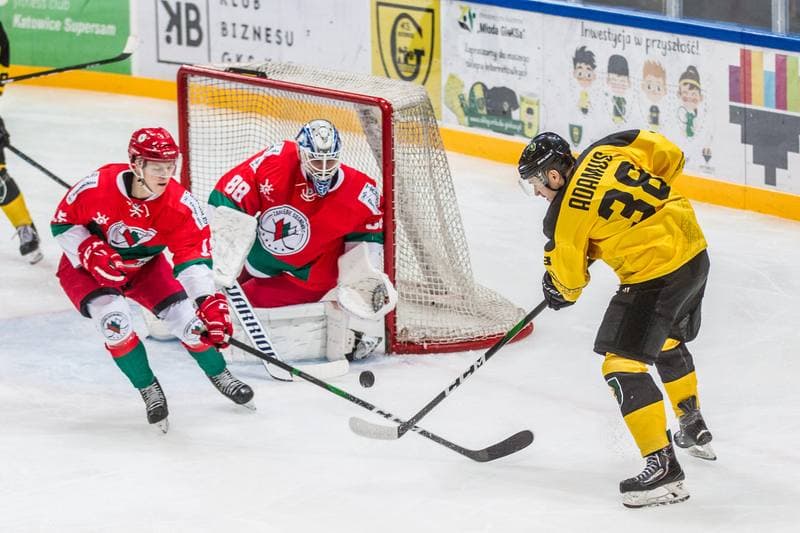 Ice Hockey. Polska Hokej Liga. GKS Katowice - Zaglebie Sosnowiec. 28.10.2020
