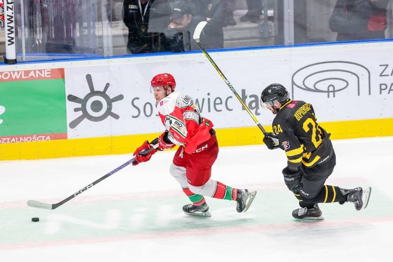 Ice Hockey. Tauron Hokej Liga. Zaglebie Sosnowiec - GKS Katowice. 03.11.2023