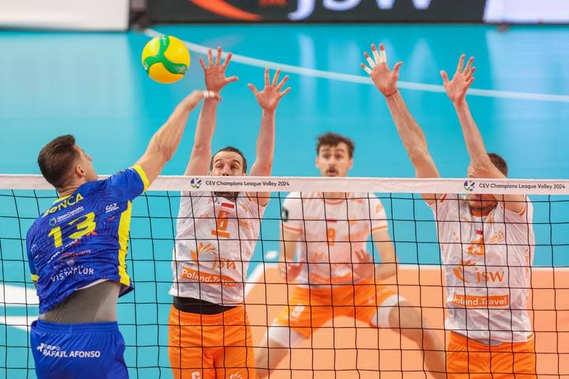 Volleyball. CEV Champions League. Jastrzebski Wegiel - Guaguas Las Palmas. 22.11.2023