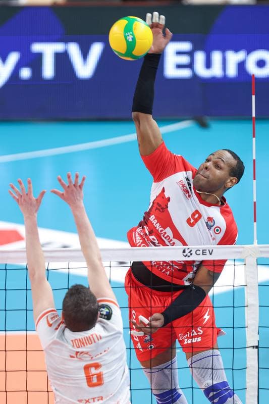 Volleyball. CEV Champions League. Jastrzebski Wegiel - Gas Sales Daiko Piacenza. 28.02.2024