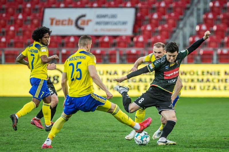 Football. Fortuna I Liga. GKS Tychy - Arka Gdynia. 01.04.2021