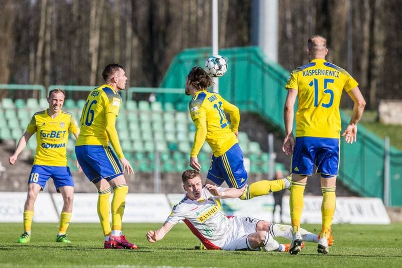Football. Fortuna I Liga. Zaglebie Sosnowiec - Arka Gdynia. 28.04.2021