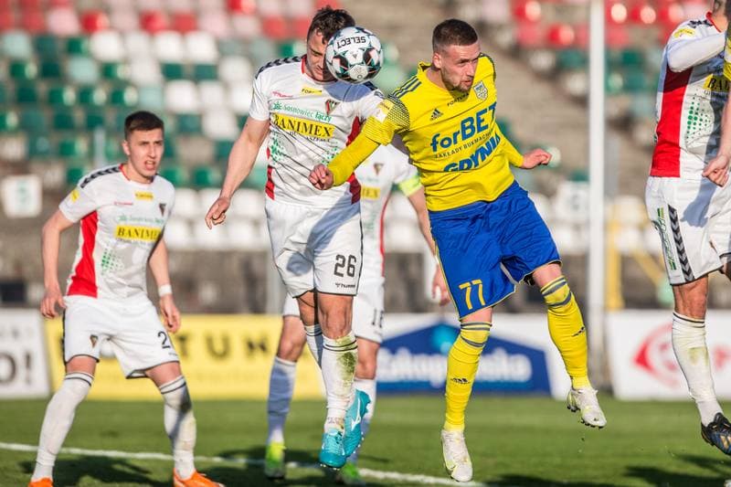 Football. Fortuna I Liga. Zaglebie Sosnowiec - Arka Gdynia. 28.04.2021
