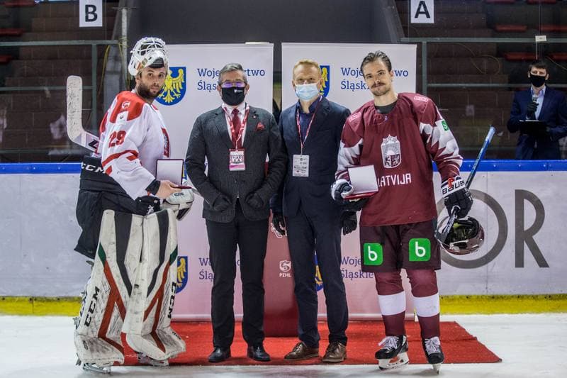 Ice Hockey. Three Seas Tournament. Poland - Latvia. 21.04.2021