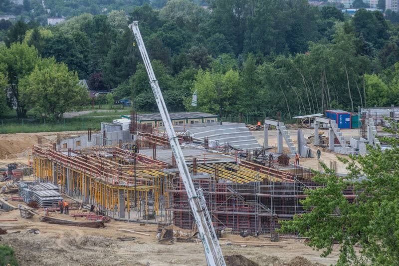 Football. Zaglebiowski Park Sportowy. Construction. 09.06.2021