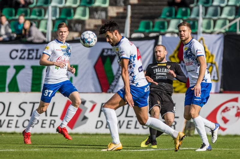 Football. Fortuna I Liga. Zaglebie Sosnowiec - Podbeskidzie Bielsko-Biala. 24.10.2021