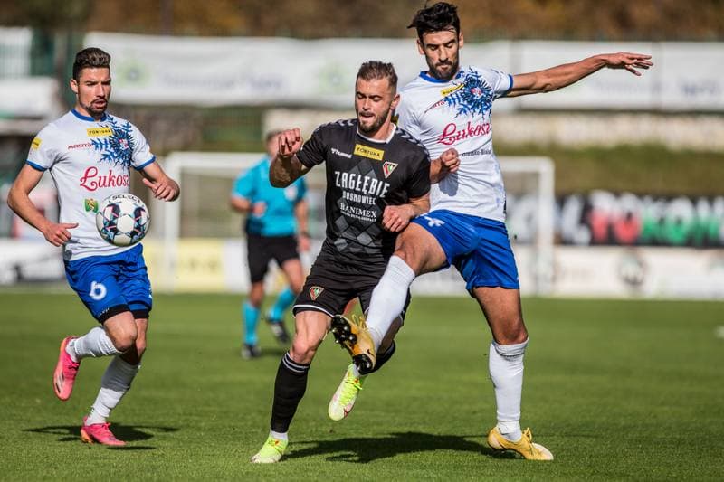 Football. Fortuna I Liga. Zaglebie Sosnowiec - Podbeskidzie Bielsko-Biala. 24.10.2021