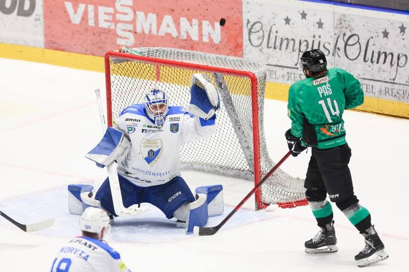 Ice Hockey. Tauron Hokej Liga. Re-Plast Unia Oswiecim - JKH GKS Jastrzebie. 18.02.2024
