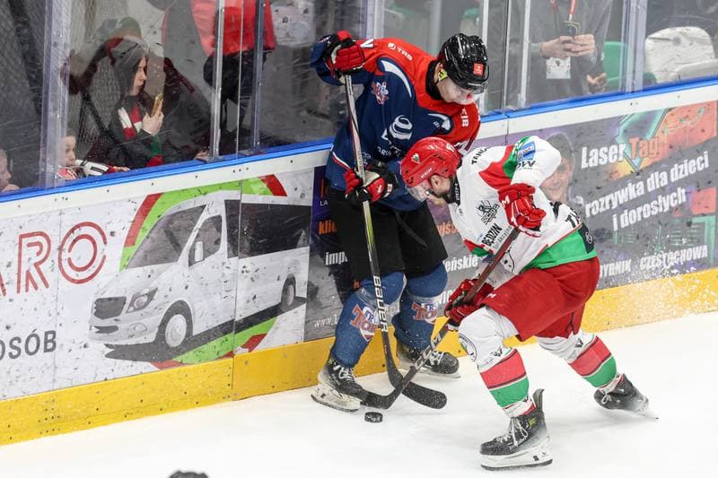 Ice Hockey. Tauron Hokej Liga. EC Bedzin Zaglebie Sosnowiec - KH Energa Torun. 19.01.2025