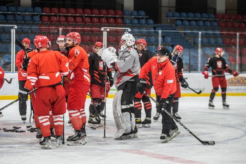 Ice Hockey. Poland national team. Training. 13.12.2021