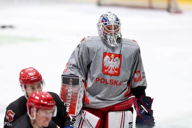 Ice Hockey. Poland national team. Training. 02.04.2024