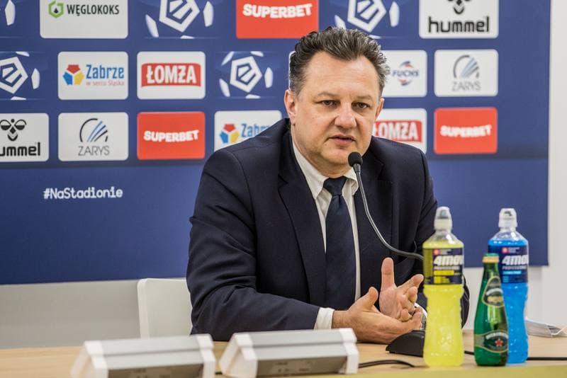 Football. Gornik Zabrze. Press Conference. 03.02.2022