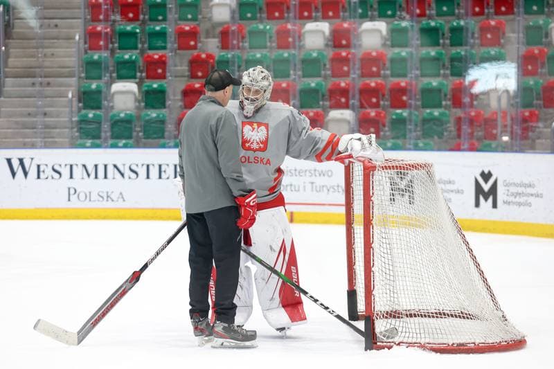 Ice Hockey. Poland national team. Training. 30.04.2024