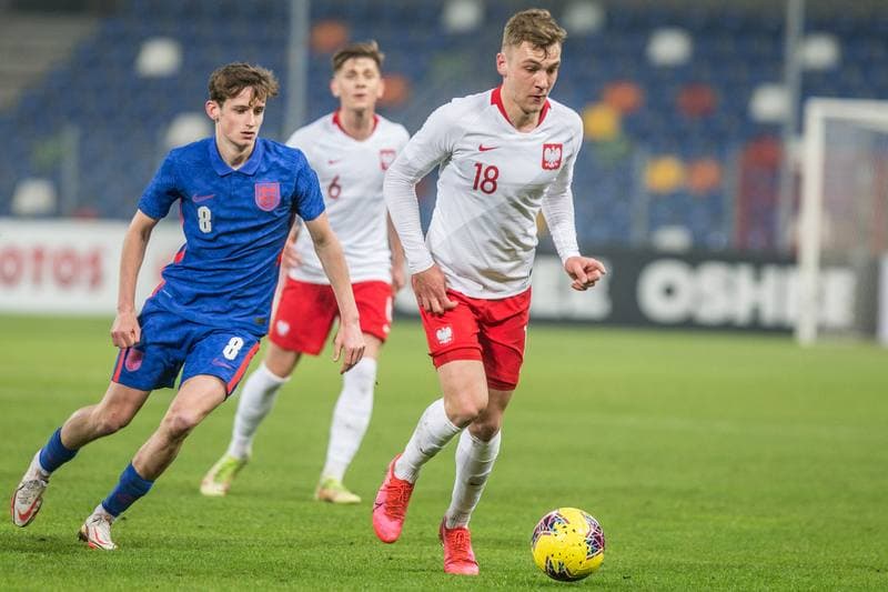 Football. UEFA Elite League. Poland - England. 25.03.2022