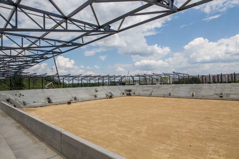 Football. Zaglebiowski Park Sportowy. Construction. 09.06.2021