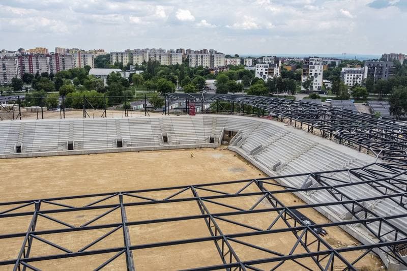 Football. Zaglebiowski Park Sportowy. Construction. 09.06.2021