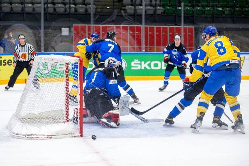 Ice Hockey. World Championship Division 1 Group B. Estonia - Ukraine. 01.05.2022