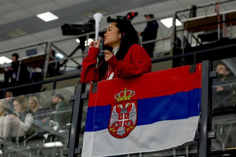 Ice Hockey. World Championship Division 1 Group B. Estonia - Serbia. 30.04.2022