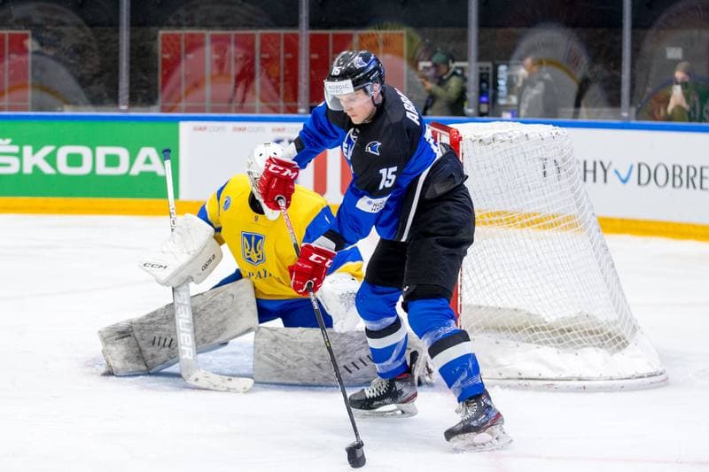 Ice Hockey. World Championship Division 1 Group B. Estonia - Ukraine. 01.05.2022
