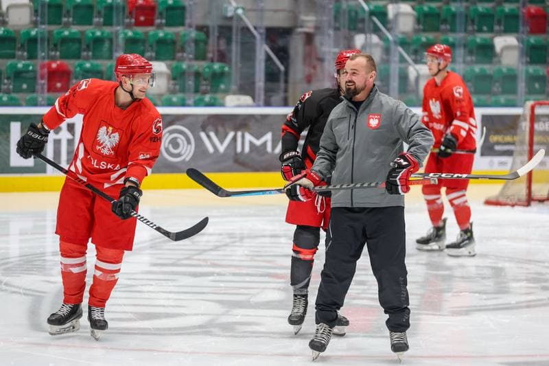 Ice Hockey. Poland national team. Training. 06.11.2023