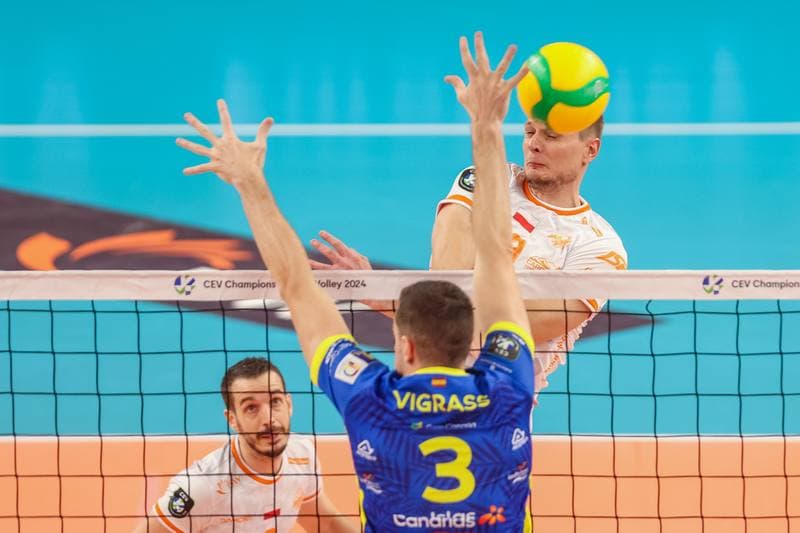 Volleyball. CEV Champions League. Jastrzebski Wegiel - Guaguas Las Palmas. 22.11.2023