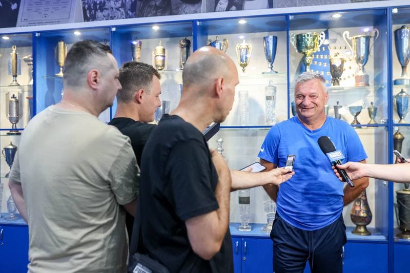Football. Ruch Chorzow. Press Conference. 24.08.2023