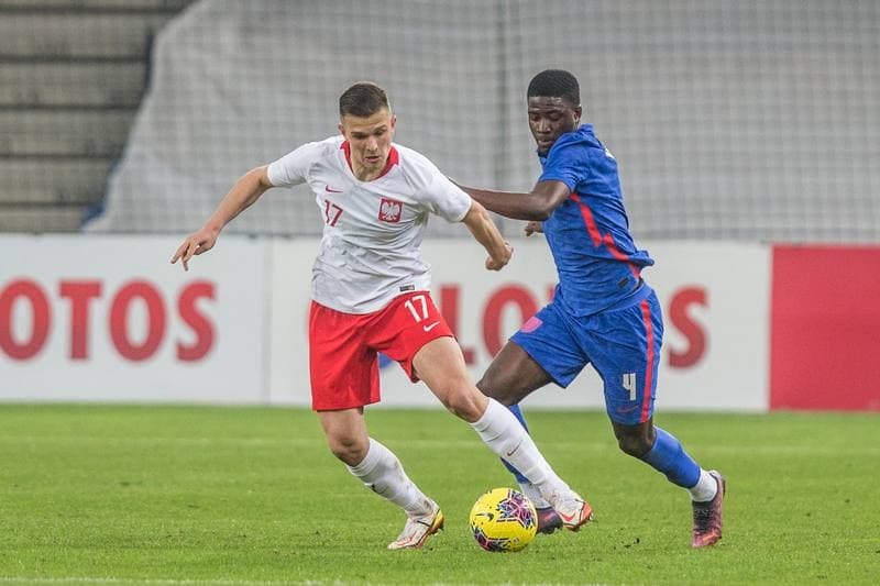 Football. UEFA Elite League. Poland - England. 25.03.2022