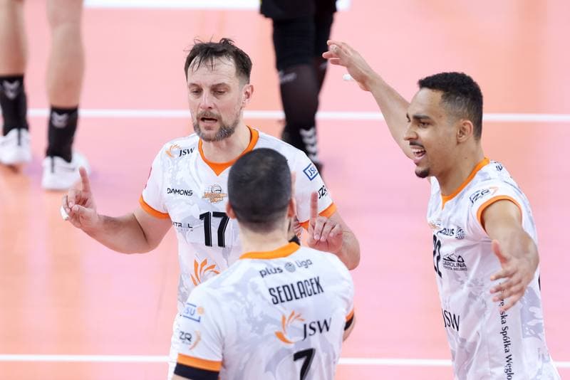Volleyball. PlusLiga. Jastrzebski Wegiel - GKS Katowice. 03.02.2024