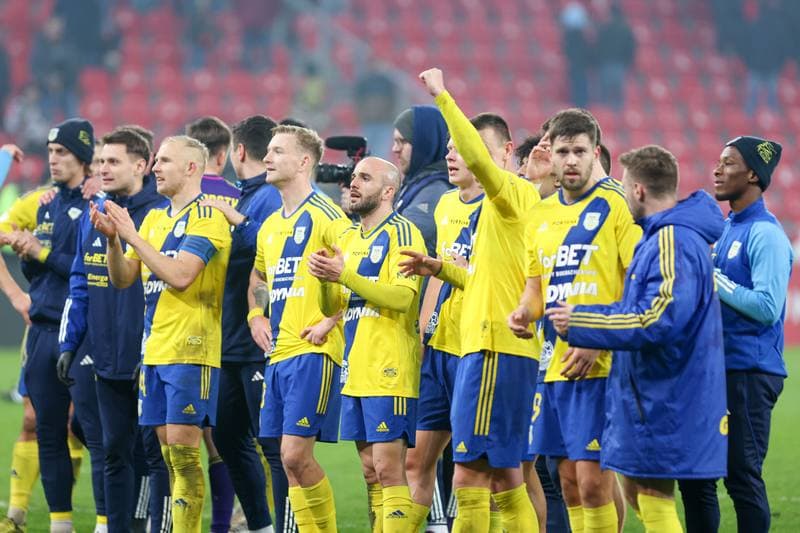 Football. Fortuna I Liga. GKS Tychy - Arka Gdynia. 01.03.2024