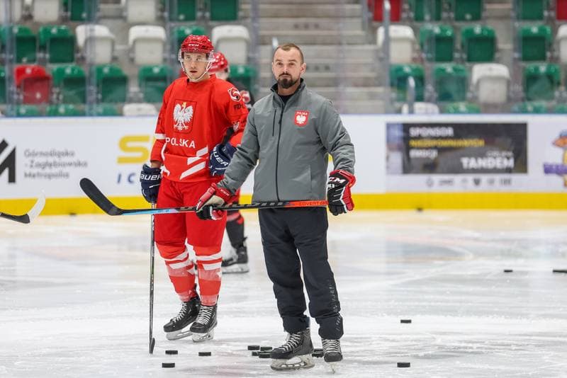 Ice Hockey. Poland national team. Training. 07.11.2023