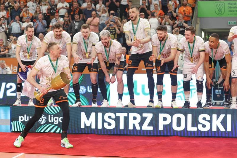 Volleyball. PlusLiga. Jastrzebski Wegiel - Aluron CMC Warta Zawiercie. 28.04.2024