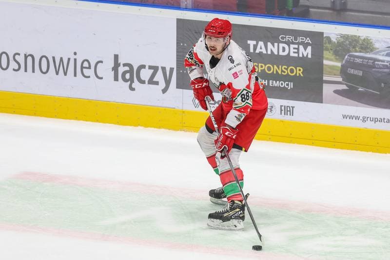 Ice Hockey. Tauron Hokej Liga. Zaglebie Sosnowiec - Comarch Cracovia. 19.11.2023