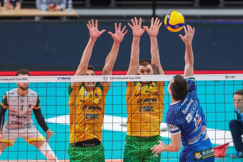 Volleyball. CEV Cup. Aluron CMC Warta Zawiercie - TSV Raiffeisen Hartberg. 25.10.2023