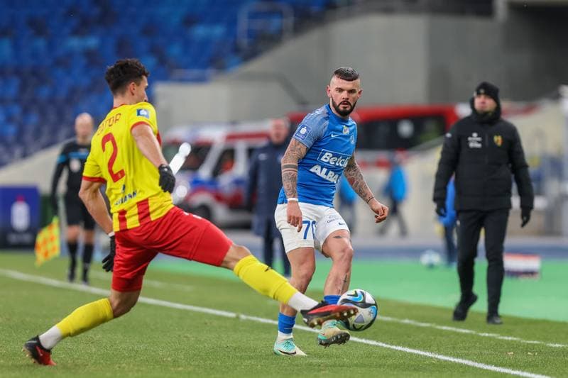 Football. PKO BP Ekstraklasa. Ruch Chorzow - Korona Kielce. 26.11.2023
