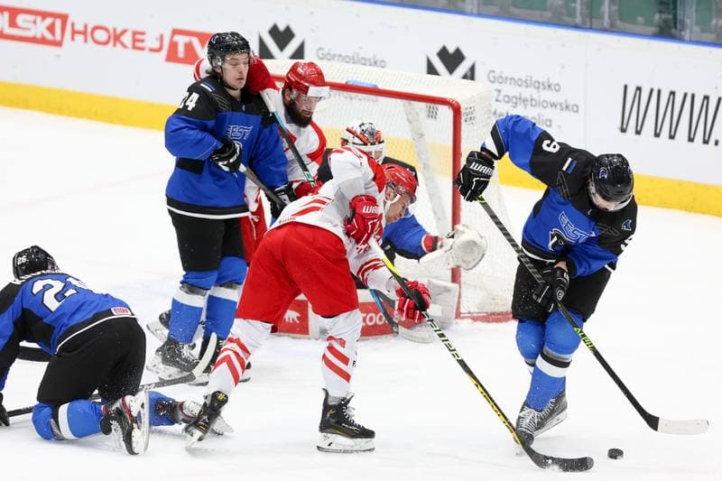 Ice Hockey. Olympic Qualification. Poland - Estonia. 08.02.2024