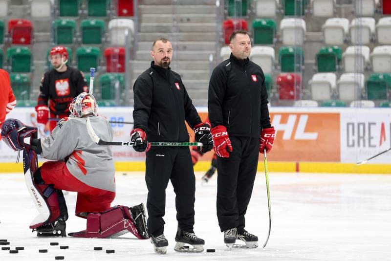Ice Hockey. Poland national team. Training. 03.02.2024