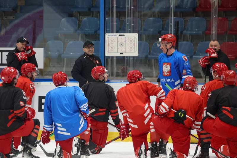 Ice Hockey. Poland national team. Training. 22.04.2024