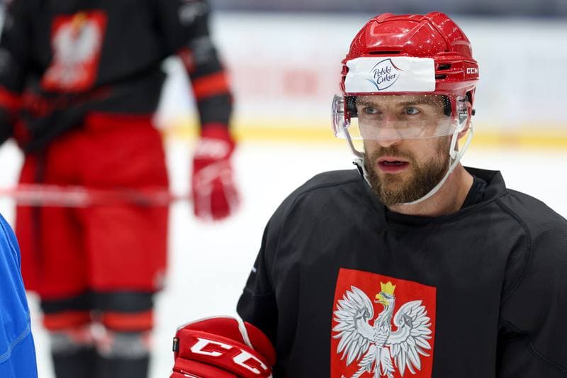 Ice Hockey. Poland national team. Training. 30.04.2024