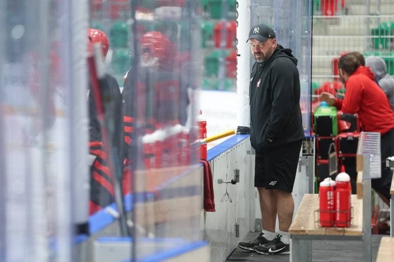 Ice Hockey. Poland national team. Training. 06.05.2024
