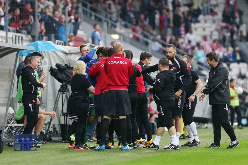 Football. Lotto Ekstraklasa. Cracovia Krakow - Piast Gliwice. 17.07.2016