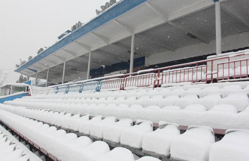 Football. Gornik Zabrze. Training. 15.02.2012