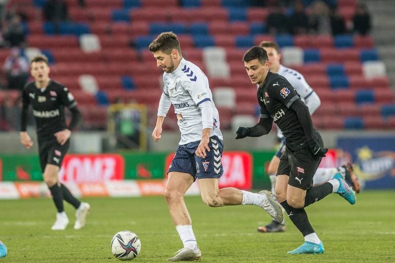Football. PKO BP Ekstraklasa. Gornik Zabrze - Cracovia Krakow. 06.03.2022