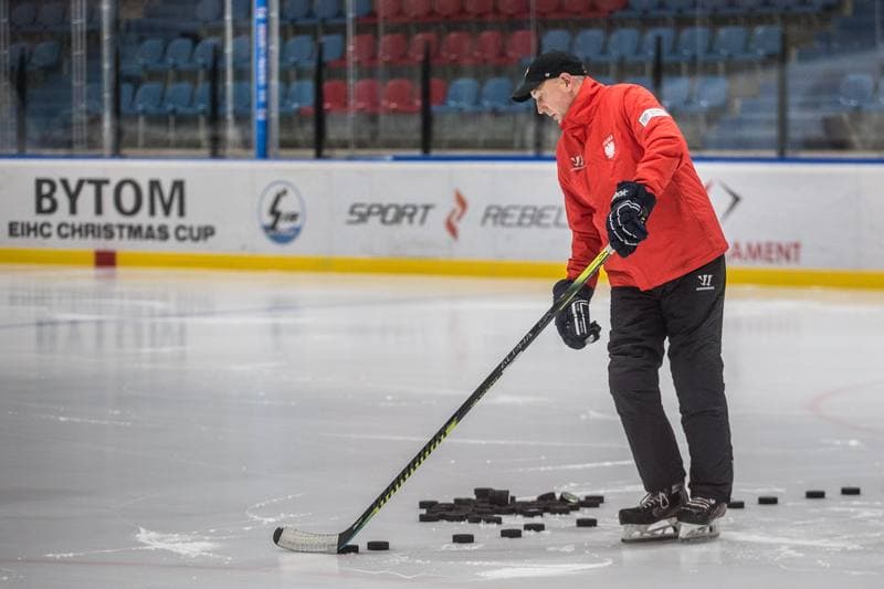 Ice Hockey. Poland national team. Training. 13.12.2021