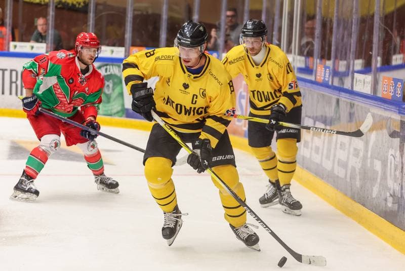 Ice Hockey. Tauron Hokej Liga. GKS Katowice - Zaglebie Sosnowiec. 01.10.2023