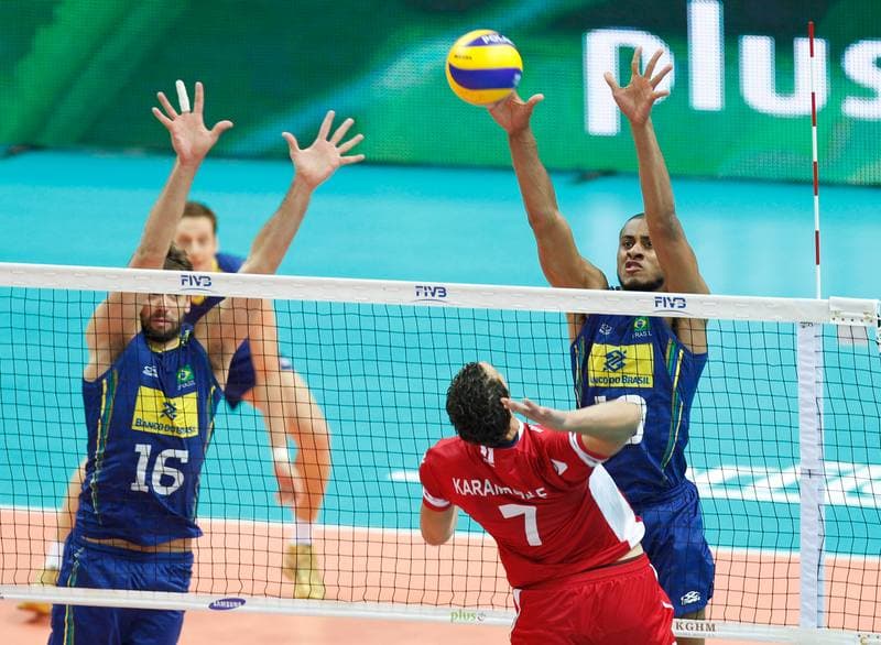 Volleyball. FIVB Men's World Championship. Brazil - Tunisia. 03.09.2014