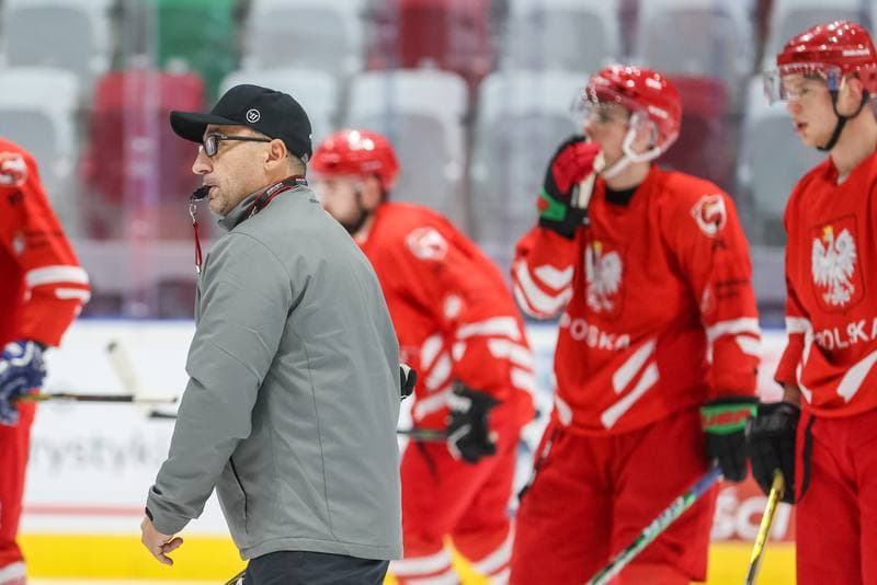 Ice Hockey. Poland national team. Training. 08.11.2023
